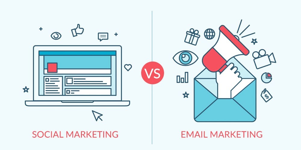 social media marketing vs email marketing